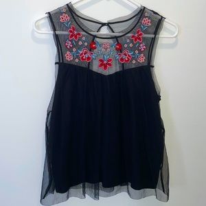 Tulle Hollister Top